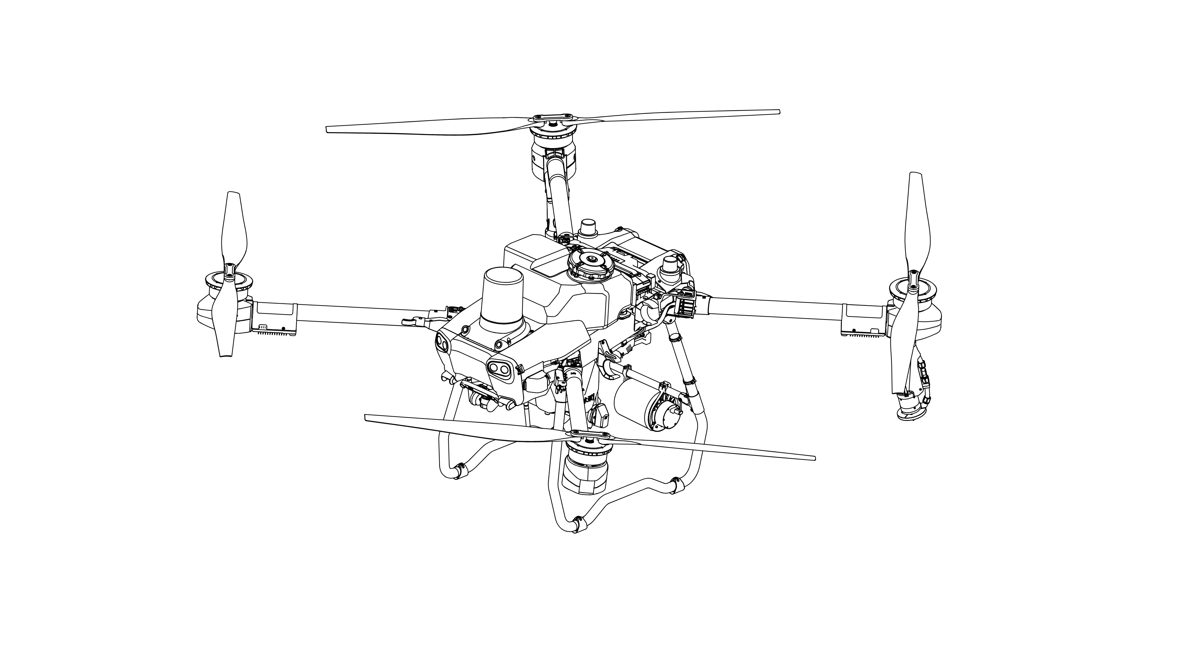 Vista explodida do Agras T25